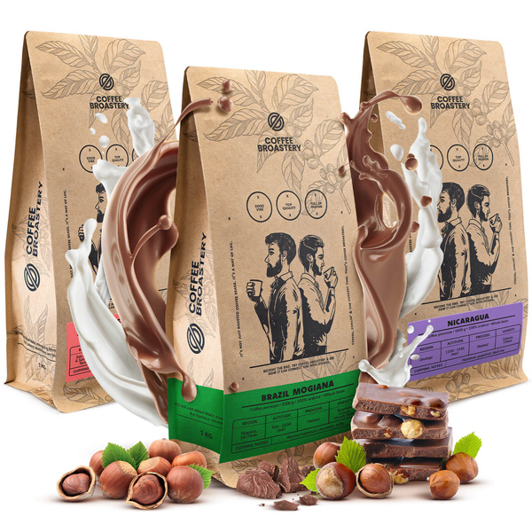 Kahvisetti Bro Coffee Roastery Costa Rica San Rafael + Nicaragua Colibrí Azul + Brazil Samba 3x1kg (3kg)
