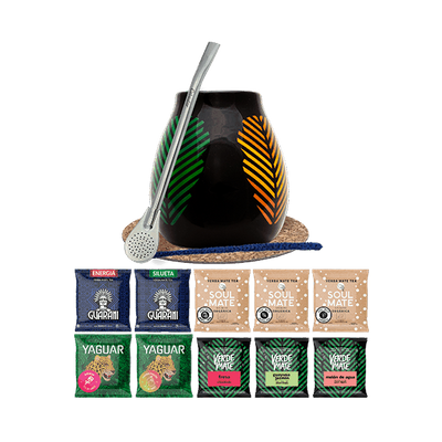 Aloitussetti mate tee Gourd Bombilla 10x50g 0,5kg 0,5kg