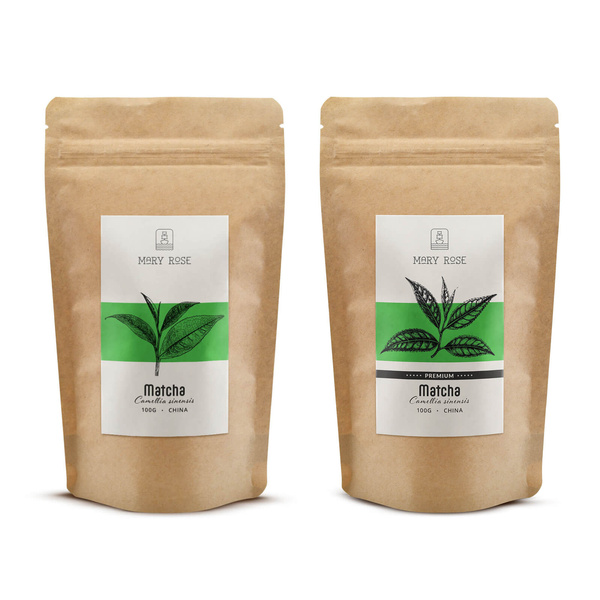 Setti: 2 kiinalaista matcha‑teetä – premium + kulinaarinen