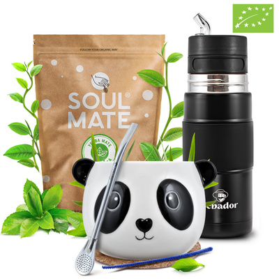 Yerba Mate Set Soul Mate Elaborada 500g 0,5kg Yerbomos + Calabash + Bombilla