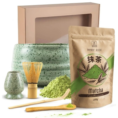 Matcha teen keittäminen lahjasetti