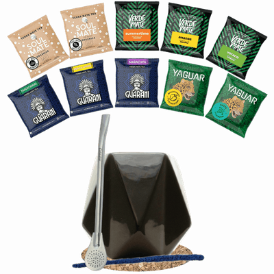 Yerba Mate setti 10x50g Calabash + Bombilla
