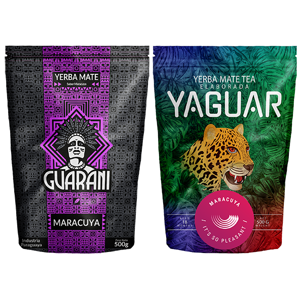 Yerba Mate Guarani Yaguar Maracuya 2x500g 1kg 1kg
