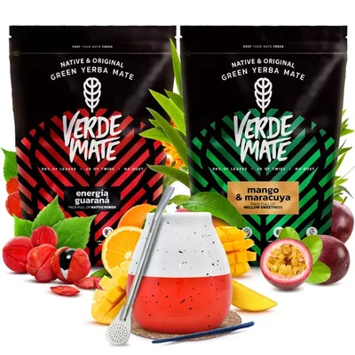 Yerba mate setti Verde Mate keraaminen kalebassi bombillaa