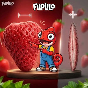 FiloLilo – Pakastekuivatut mansikat (kokonaiset) 20 g