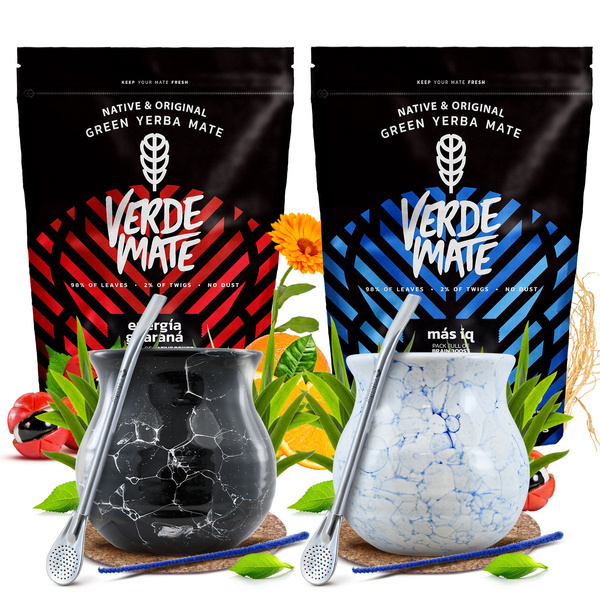 Yerba Mate setti kahdelle Bombilla Matero 1000g