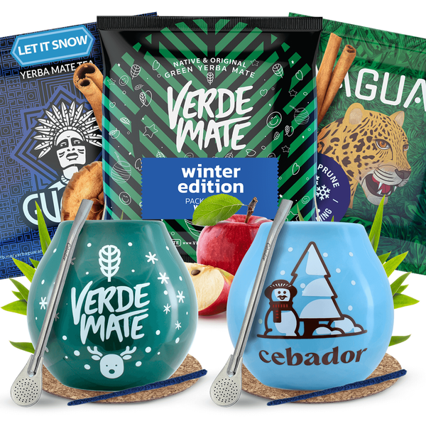 Yerba Mate Winter Set KAHDELLE kalebassille + bombillalle