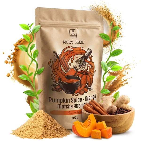 Mary Rose – Orange Matcha Alternative – Pumpkin Spice (jauhe) 100 g