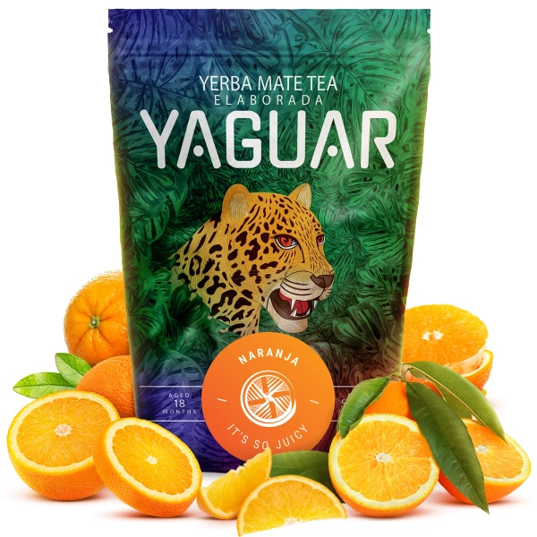 Yerba Mate setti Yaguar Naranja 500g + Yaguar Menta Limon 500g Yaguar Menta Limon 500g