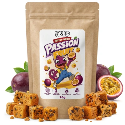 FiloLilo – Pakastekuivattu passionhedelmä (kuutiot) 20 g