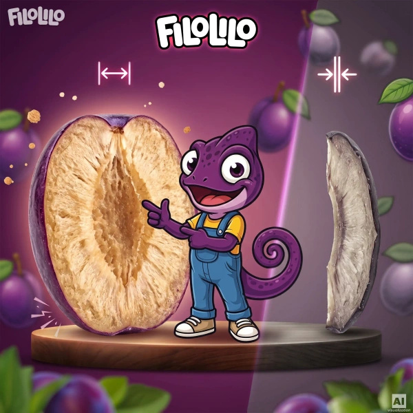FiloLilo – Pakastekuivatut luumut (puolikkaat) 20 g