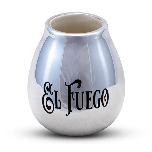 Yerba Mate -setti: El Fuego Elaborada 1kg + Kalebassi + Bombilla