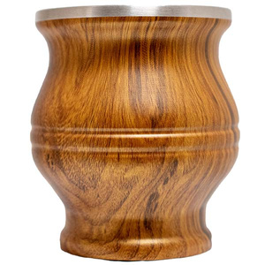 TermoColador – yerba mate ‑kuppi + sihti + bombilla – puunväri