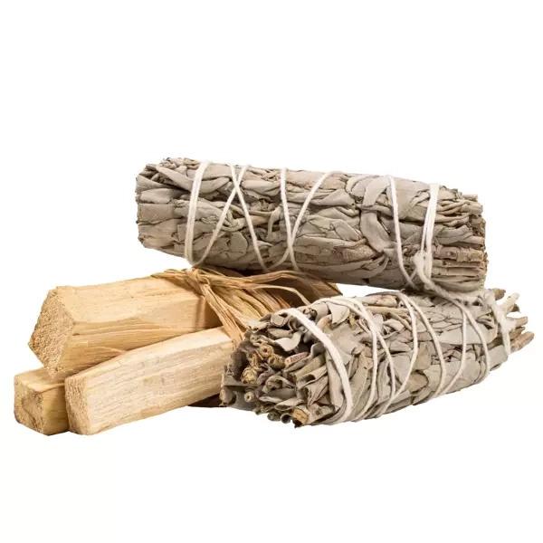 2x White Sage+Palo Santo puhdistussarja
