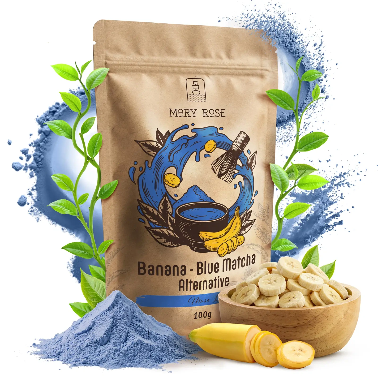 Mary Rose Blue Matcha Alternative Banaani