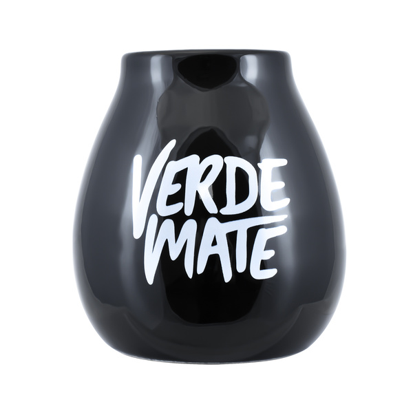 Keraaminen matekuppi Verde Mate -logolla (musta) 350 ml