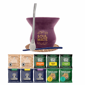 Yerba Mate setti 10x50g Calabash + Bombilla