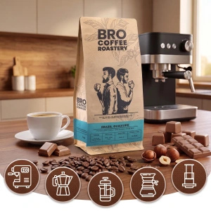 Kahvimestaripakkaus Bro Coffee Roastery Brazil Guaxupe + Brazil Samba 2x1kg (2kg)