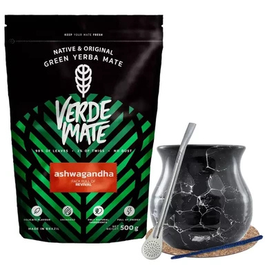 Täydellinen sarja Yerba Matea, matero, bombillaa varten.