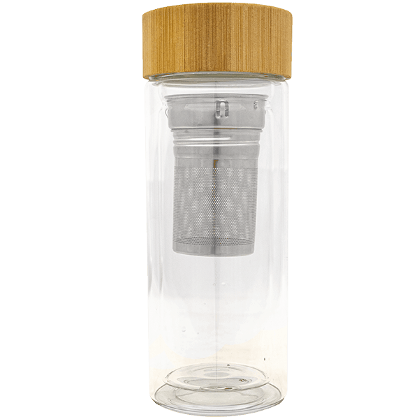 Mate to Go - lasinen termospullo infuusorilla - 300 ml