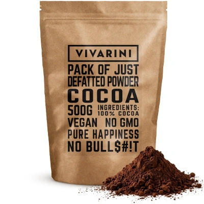 Vivarini – Alkaloitu kaakao tumma (jauhe) 0,5 kg