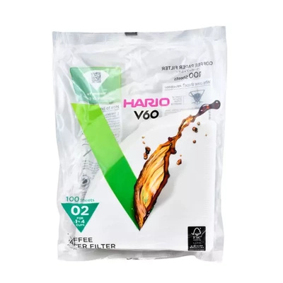 Paperisuodattimet Hario V60-02 tiputtimeen (100 kpl)