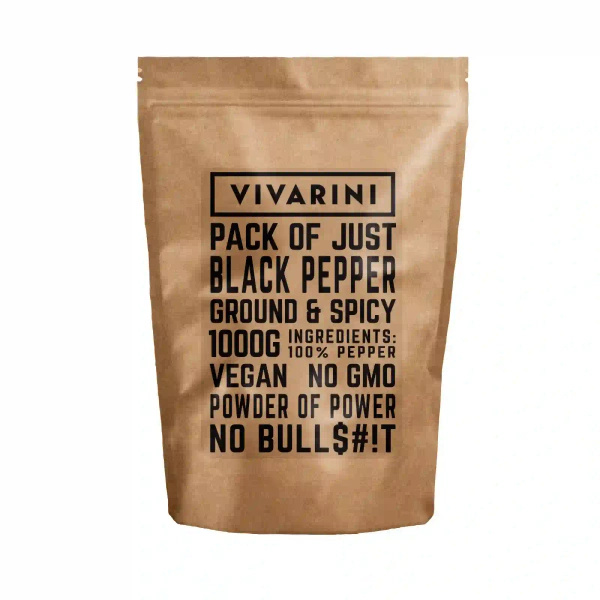 Vivarini - Mustapippuri (jauhettu) 1kg