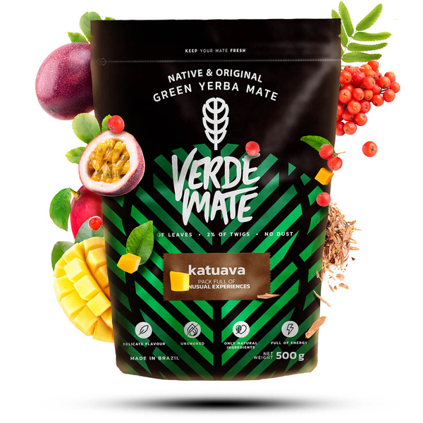 2 x Yerba mate Verde Katuava Temperamento + 2 x tarvikkeet SET