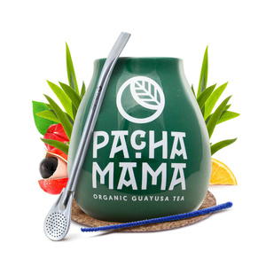 Setti Gourd + Bombilla 19cm Yerba Mate Guayusa