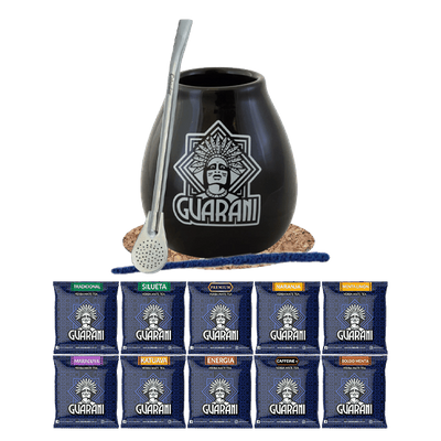 Yerba Mate setti 10x50g Calabash + Bombilla