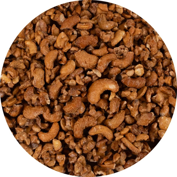 Nustino Crunch – Paahdetut cashewpähkinät – Honey Mustard Crunch 200 g