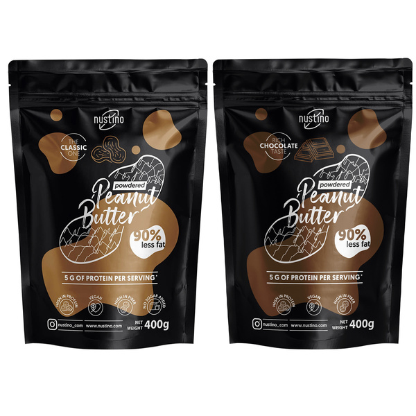 Nustino - maapähkinävoijauhe 2x400g