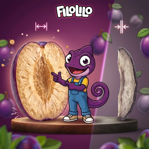 FiloLilo – Pakastekuivatut luumut (puolikkaat) 100 g