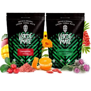 Yerba Mate -Setti: Verde Mate Herbal Energy + Hangover 2x500g