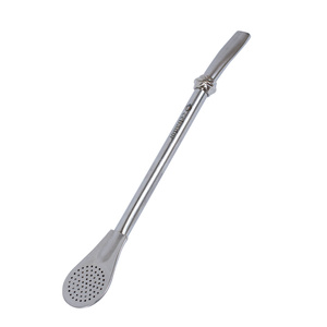 Bombilla LIZA hopeisella sormuksella