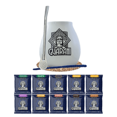 Yerba Mate setti 10x50g Calabash + Bombilla