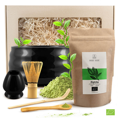 Matcha teen keittäminen lahjasetti