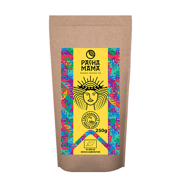 Guayusa Pachamama Menta Limón - luomusertifioitu - minttu ja sitruuna - 250g