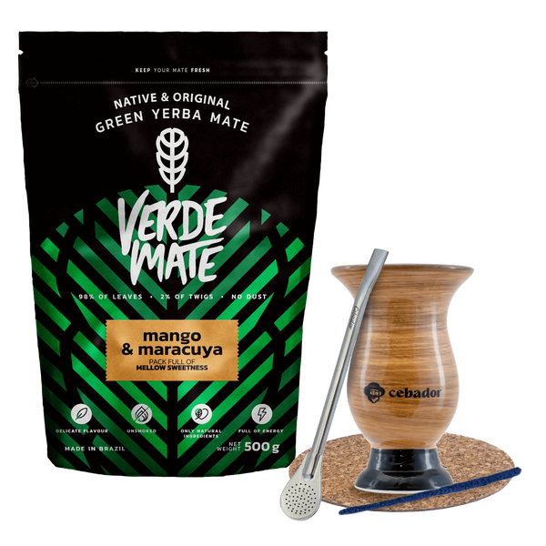 STARTER SET BOMBILLA MATERO + Yerba Mate Vihreä