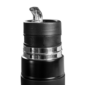 Yerbomos X ALL IN ONE - 450ml - Mate-kuppi, termos ja bombilla yhdessä (musta)