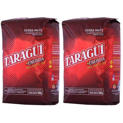 Yerba Mate setti 2x TARAGUI Energia 500g 0,5kg 0,5kg