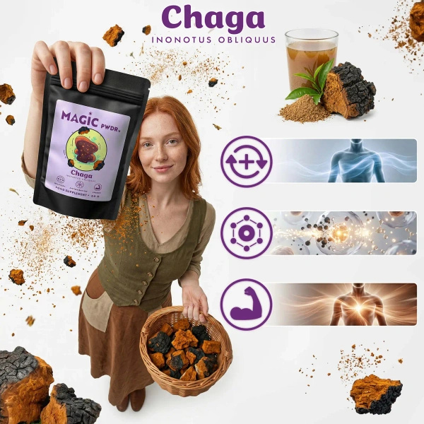 Magic Pwdr – Chaga – Pakurikääpä 50 g