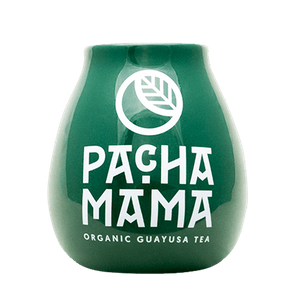 Keraaminen matekuppi Pachamama-logolla (vihreä) 350 ml