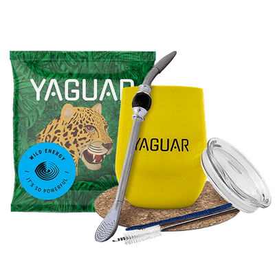 Zestaw Yerba mate TermoLid matero bombilla Yaguar Yerba mate TermoLid matero bombilla Yaguar