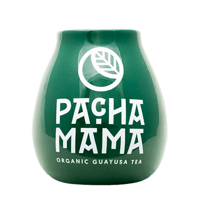 Keraaminen matekuppi Pachamama-logolla (vihreä) 350 ml