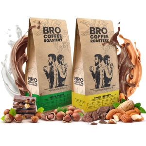 Kahvimestaripakkaus Bro Coffee Roastery Brazil Samba + Brasilia Cerrado 2x1kg (2kg)