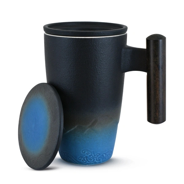 Keraaminen kuppi kannella ja infuusorilla Mystea 300ml