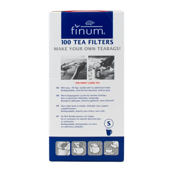 Paperiset teesuodattimet - koko S (100 kpl)