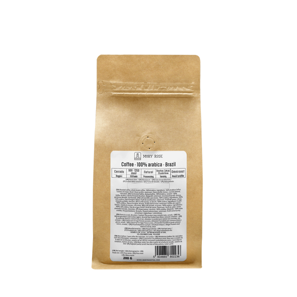 Mary Rose - kokonainen papukahvi Brasilia Cerrado premium 200g