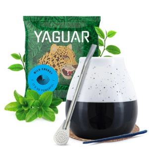 Yerba mate setti Yaguar keraaminen calabash bombillaa varten